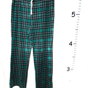 Lands' End Pajama Pants Green Black Plaid Draper James M/T‎ 10-12